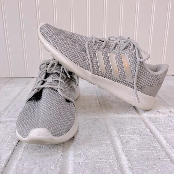 Adidas Cloudfoam QT Racer in Light Granite - Picture 3 of 13